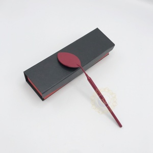 Superventas, recubrimiento en polvo granate sostenible, espejo cosmético de escritorio de alta calidad iluminado de doble cara, pestañas hechas a mano - Product Image 4