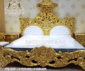 Juego de dormitorio moderno y exclusivo de madera de teca con cama tallada a mano y mesitas de noche, últimos diseños para uso doméstico - Product Image 2