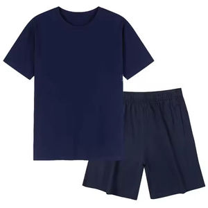 Conjunto Casual de Verano para Hombre, Personalizado OEM, Camiseta de Manga Corta y Pantalones Cortos, 2 Piezas, Transpirable, Talla Grande, 100% Algodón, Secado Rápido, Alta Calidad - Product Image 2