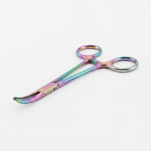 Pinzas quirúrgicas personalizadas de acero inoxidable, curvas y rectas, hemostáticas, con certificación CE, instrumento manual de clase I - Product Image 3