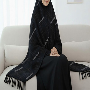 2026 High Quality Solid Color Women Muslim Shawls Modal Hijabs With <b>Matching</b> Undercap Cotton Modal Scarf Hijab Shawl - Product Image 1
