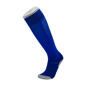 Blue <b>Knee</b> <b>High</b> Soccer <b>Socks</b> Breathable Knitted Spandex Polyester Adult Summer Sports <b>Socks</b> - Product Image 1