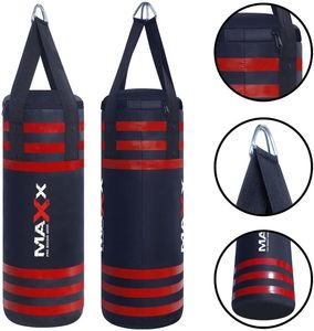 Heavy Duty Genuine Leather Kicking Bag <b>Set</b> with Boxing Gloves Hand Wraps Wall Mount Bracket 25KG for Adult Boxing Training - Product Image 4