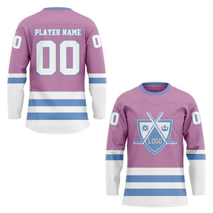 Jersey de Hockey sobre Hielo Personalizado con Logotipo del Equipo, Nombre y Número Bordados, Proveedor Mayorista OEM - Product Image 5