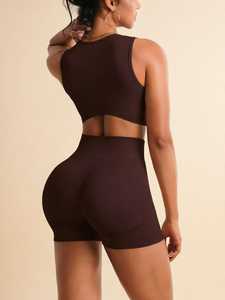 Conjunto Deportivo de Dos Piezas para Yoga y Fitness para Mujer, Ropa Cómoda y Elástica para Entrenamiento - Product Image 2