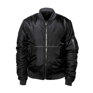 High Quality Canvas Plain Men's Casual Waterproof Lightweight Winter Bomber <b>Jacket</b> Stand Windproof Quick Dry Breathable Front - Product Image 4