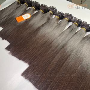 Paquetes de cabello de trama de máquina doble de alta calidad Extensiones de cabello humano vietnamita crudo en color natural para pelucas de mujeres negras - Product Image 3