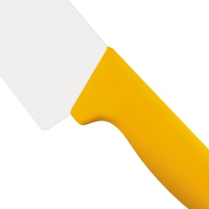 Couteaux de chef robustes, lame en acier inoxydable de 300 mm avec manche ergonomique jaune pour la découpe de viande en cuisine commerciale - Product Image 6