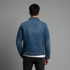 Wholesale <b>Men's</b> Vintage Winter Customizable Denim Jacket Long Sleeve heavyweight Breathable Windproof 100% Cotton <b>man</b> jacket - Product Image 5