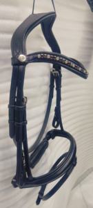 <b>Top</b> Selling Custom High Quality <b>Horse</b> Pure Leather Bridle Dressage <b>Horse</b> Racing <b>Riding</b> Equipment Accessories Fancy Bridle - Product Image 3