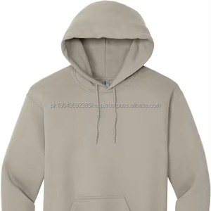 เสื้อฮู้ดดี้ผู้ชายไซส์ใหญ่ ดีไซน์ใหม่ สีขาวอ่อน ขายส่ง เนื้อผ้าโพลีเอสเตอร์ ระบายอากาศได้ดี - Product Image 1