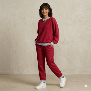Sweat-shirt décontracté à col montant pour femme, mélange de coton, pull d'hiver coupe ample, haut personnalisable avec logo OEM, vente en gros de vêtements pour femmes - Product Image 1