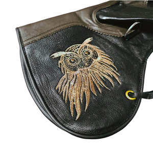 Gant de fauconnerie en daim de haute qualité pour la chasse en plein air, double couche, 33 cm de long - Product Image 4