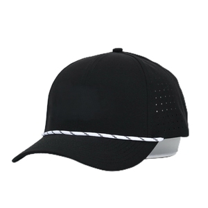 Casquettes de golf pour hommes à 5 panneaux avec broderie personnalisée de qualité supérieure, casquette de baseball à fermeture snapback, respirante, logo personnalisé de haute qualité - Product Image 2