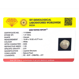 Natural Keshi Pearl Loose Gemstone 7.05 Carat for Fine Jewelry - Product Image 4