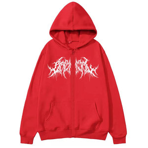 Sudadera con Capucha de Alta Calidad para Hombre, 100% Algodón, Anti-Pilling, con Estampados Gráficos, Estilo Hip Hop, Otoño 2026 - Product Image 3