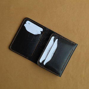 Portefeuille en cuir unisexe de nouvelle conception avec porte-cartes et poche à monnaie, qualité supérieure, personnalisable pour les voyages d'affaires et l'usage quotidien - Product Image 2
