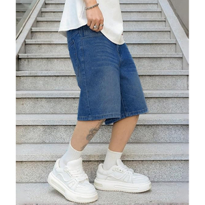 Custom Logo Acid Wash Denim Jorts Men Women Streetwear Loose Fit Vintage Jean <b>Shorts</b> Supplier - Product Image 5
