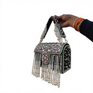 Traditional Wine Color Handcrafted Leather <b>Handbag</b> with Zipper Closure Personalized Ladies Wallet Purse & Girls <b>Accessories</b> - Product Image 5