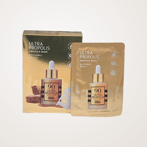 มาส์กหน้าไฮโดรเจล JAMINKYUNG Jamingyeong Propolis Ampoule Mask 20 กรัม 10 แผ่น แผ่นมาส์กหน้า แผ่นมาส์กหน้าจากเกาหลี ผิวกระจก - Product Image 4