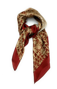 Pañuelos cuadrados de seda de alta calidad Impresión digital personalizada Tela ligera Accesorios de moda elegantes Suministro a granel - Product Image 2