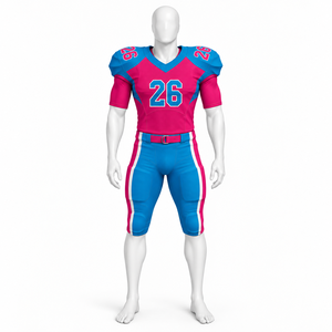 Uniforme de football américain à manches courtes, séchage rapide, best-seller, pour adultes, sur mesure avec logo et numéro personnalisés - Product Image 3