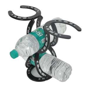 Soporte Decorativo para Botellas, Estilo Herradura Antigua de Latón, Exhibidor de Vino, Fácil de Transportar, Decoración para Barra de Casa, Mesa o Encimera - Product Image 4