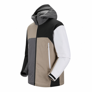 Chaqueta Softshell con Capucha Color Block Premium 2026 para Hombre, Ligera, Impermeable, Cortavientos, con Logotipo Moderno - Product Image 4