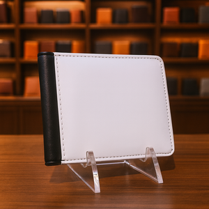 Cartera Corta Casual de Cuero PU para Hombre con Cierre Abierto, Múltiples Ranuras para Identificación y Tarjetas de Crédito, Forro de Poliéster - Product Image 4