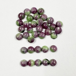 2024มาใหม่เกรด AAA ทับทิม zoisite Cabochon 4mm-10mm อัญมณีเรียบขายส่งหลวมสำหรับการทำเครื่องประดับ - Product Image 2