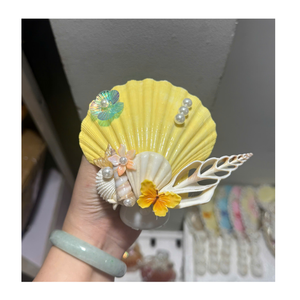 Handmade Seashell Table Lamp Natural Scallop <b>Shell</b> Night <b>Light</b> Coastal Decorative Lighting for Bedroom Hotel Resort Home Decor - Product Image 1