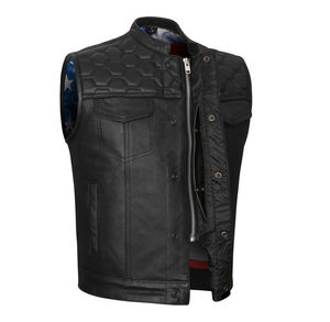 Chaleco de Cuero para Hombre, Estilo Casual, Nuevo Modelo de Invierno, Venta Caliente, Sin Mangas, Personalizable, Transpirable, Venta al Por Mayor - Product Image 1