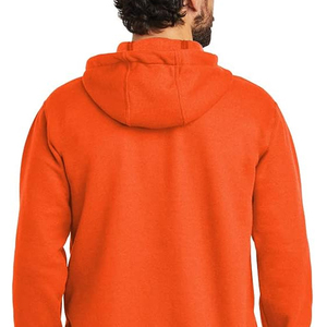 Sweat à capuche zippé en molleton pour homme, style streetwear, OEM, surdimensionné, haute qualité, vente en gros, en coton uni, personnalisable, pas cher - Product Image 5