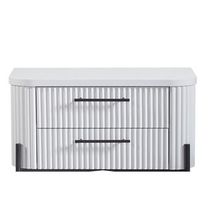 Comodino a 2 cassetti bianco con porta USB tipo C - Product Image 5