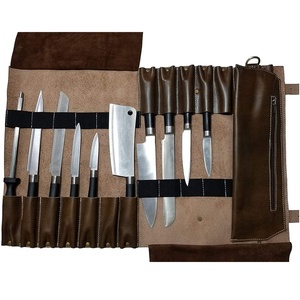 Bolsa Enrollable para Cuchillos de Chef, de Cuero Genuino, Personalizada, con Nuevo Diseño - Product Image 6