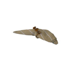 Anillo para Servilletas con Diseño de Hoja y Acabado Antiguo, Porta Servilletas de Aluminio de Primera Calidad con Diseño Estándar - Product Image 4