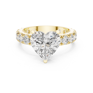 Anillo de Compromiso Clásico con Diamante Cultivado en Laboratorio de 3 Quilates, Corte Corazón, Oro de 10k, 14k, 18k, Certificado IGI, Diamante VS DEF para Aniversario o Boda - Product Image 5