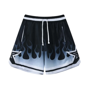 Shorts de sport personnalisés pour hommes, en polyester mesh, pour la gym, le basketball, la course à pied, le streetwear, séchage rapide, athlétiques - Product Image 3