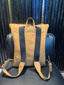 Sac à dos en cuir véritable à rabat, style vintage, sac d'école, sac à dos de voyage en cuir de vachette, sac à dos pour ordinateur portable pour homme, LTBP-0073 - Product Image 6