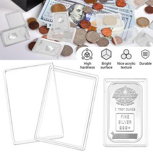 <b>Clear</b> Acrylic Jewelry Organizer 1oz Fit Silver Bar Storage <b>Container</b> with Silver Bar Case Holder - Product Image 3