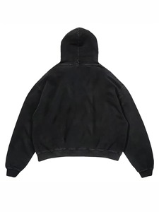 เสื้อฮู้ดพิมพ์ลายโครงกระดูกสไตล์โกธิคพังก์ สตรีทแวร์ วินเทจ สีดำฟอก ทรงโอเวอร์ไซส์ สำหรับผู้ชาย พิมพ์ลายหัวกะโหลก - Product Image 2