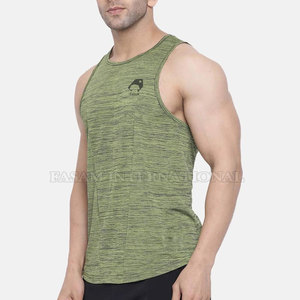 Chemises de sport sans manches de couleur unie, fabriquées au Pakistan, dernier design, vêtements de fitness. - Product Image 2