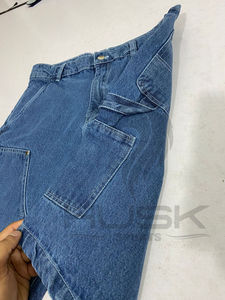 Shorts de travail en jean ample pour homme, style carpentier, tendance streetwear d'été - Product Image 3