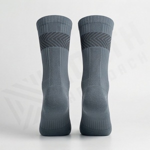 Crew Socks Men Women Running Sport Breathable Moisture Wicking Polyester Spandex Geometric Pattern Summer Athletic Socks - Product Image 2