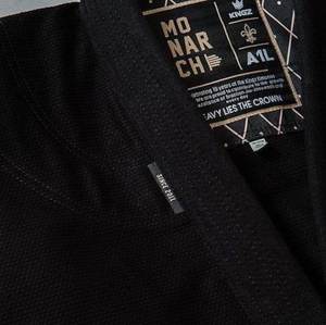 Kimono de Jiu-Jitsu Brésilien (BJJ) noir sur mesure, 100 % coton respirant et anti-rétrécissement, avec broderie de haute qualité, tissu durable 450g, pour adultes unisexes - Product Image 5