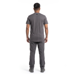 Men's V-Neck Performance Hunting Tee 150G Recycled Polyester Athletic Shirt Heat-Bonded Seamless <b>Camouflage</b> - Product Image 2