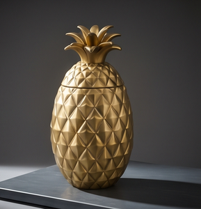 Caja de Almacenamiento de Frutos Secos y Frutas en Forma de Piña, de Metal Dorado, Diseño Único, Organizador de Aperitivos de Lujo, Envase de Regalo Festivo - Product Image 2