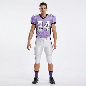 Latest Design Custom Sublimated American Football Jerseys Blank Printed Team Logo Men's UV Protection Moisture-Wicking - Product Image 1