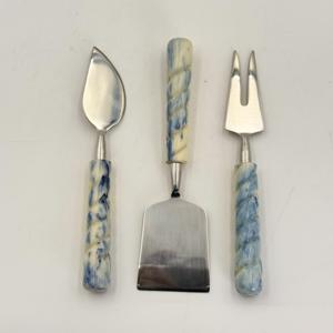 Juego de Quesos de Acero Inoxidable 202 Más Popular con Mango de Resina, Cubertería de Acero Inoxidable para el Hogar, Hotel, Restaurante, Juego de Cubiertos, Herramienta para Cortar Queso - Product Image 3