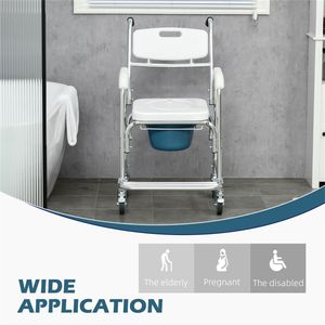 Sedia a rotelle comoda portatile in acciaio resistente con braccioli, design moderno, finitura verniciata a polvere per forniture terapeutiche e riabilitative - Product Image 6